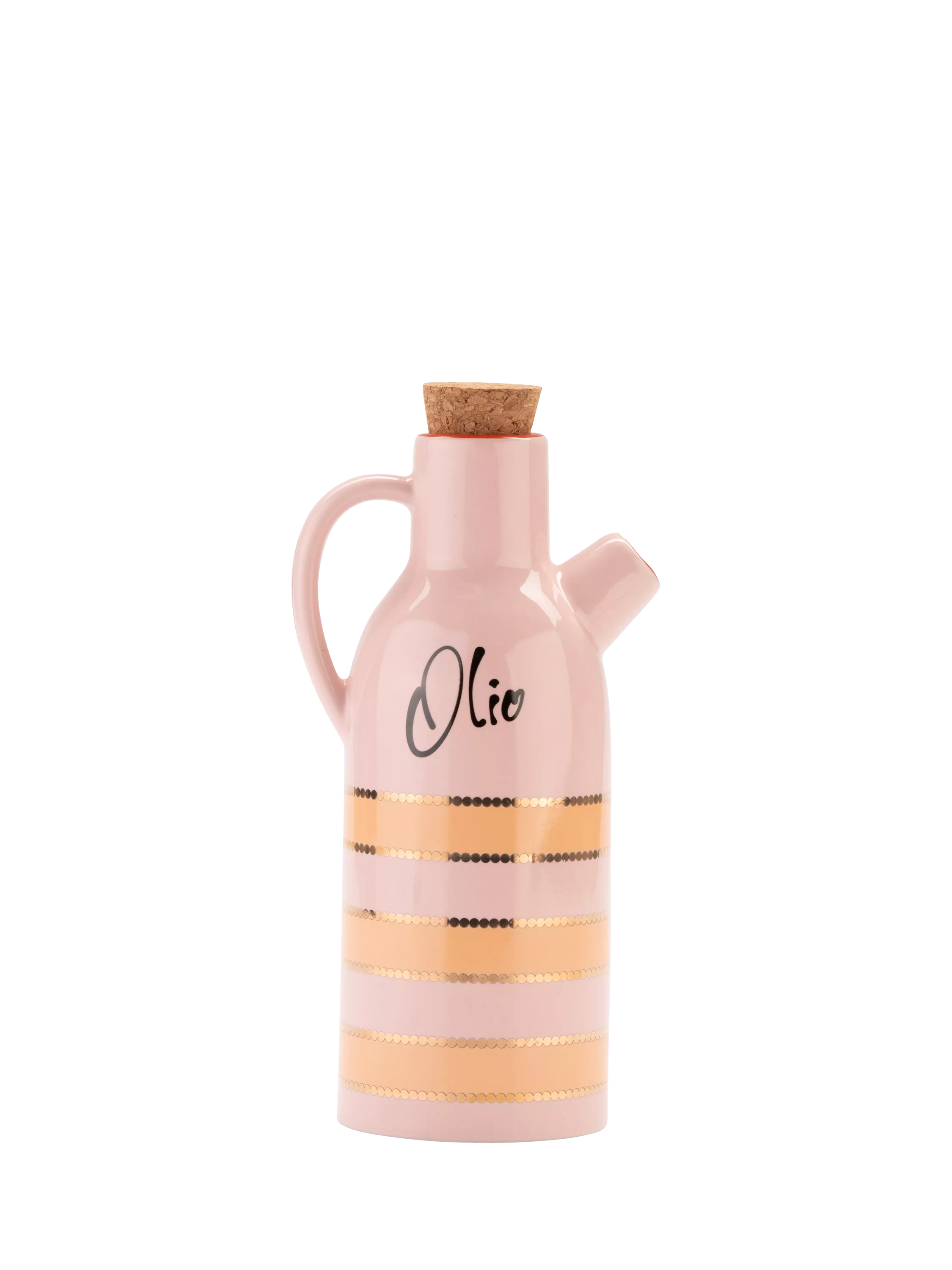 Yvonne Ellen striped stoneware olive oil pourer, imported from the UK