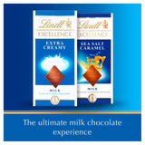 Lindt Excellence Extra Creamy Milk Chocolate Bar   100g GOODS M&S   