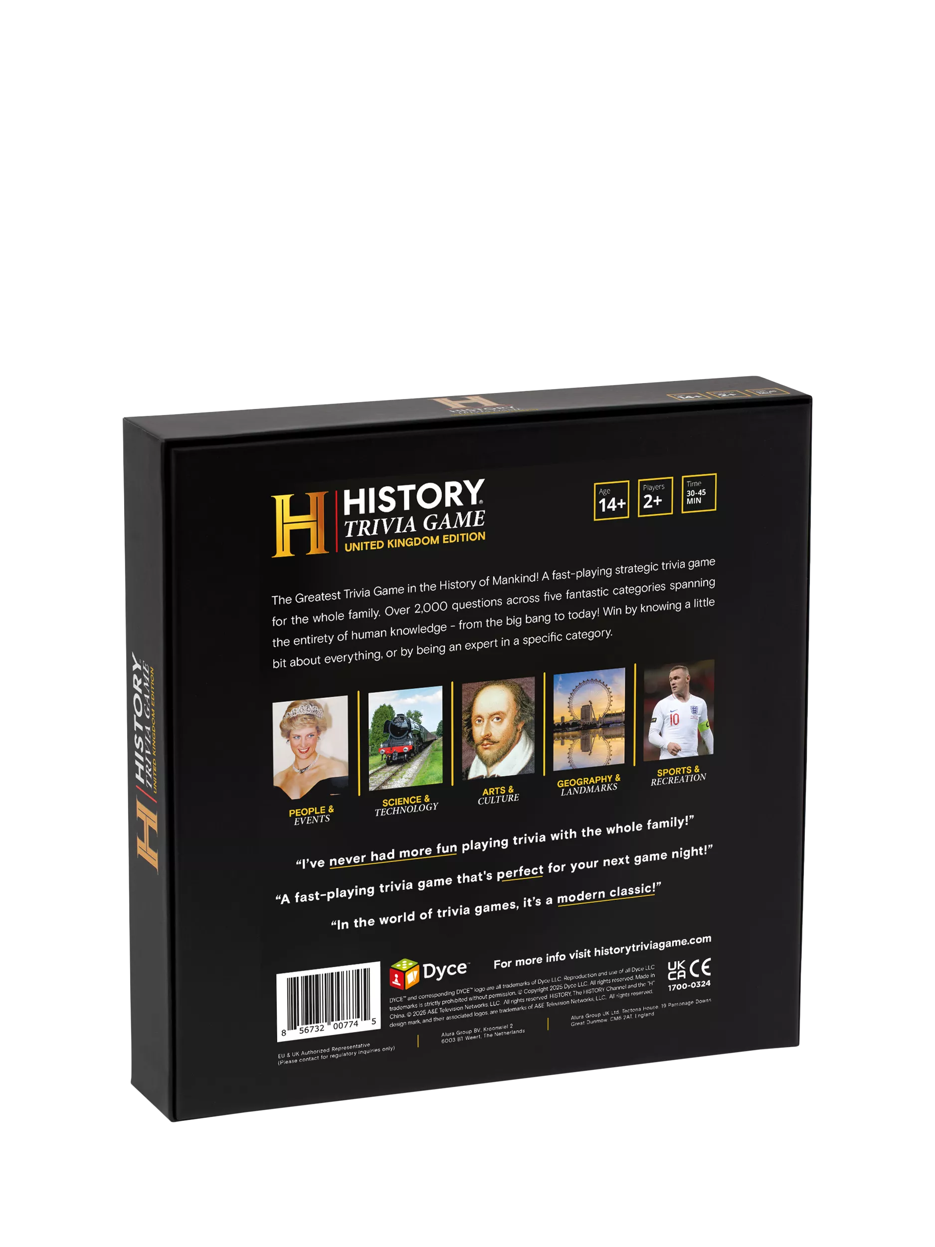 John Adams History Trivia Game UK Edition board game (British brand)