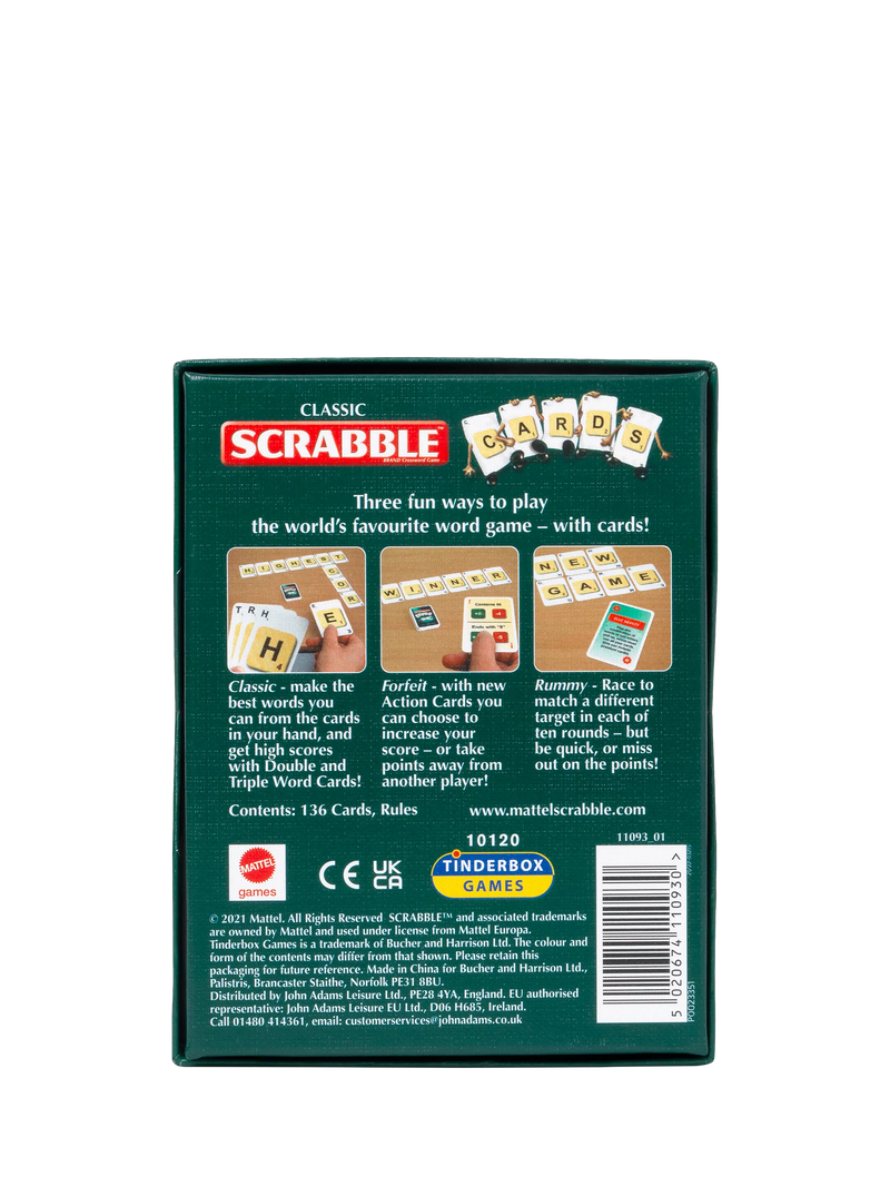 John Adams Classic Scrabble Cards word game - British product
