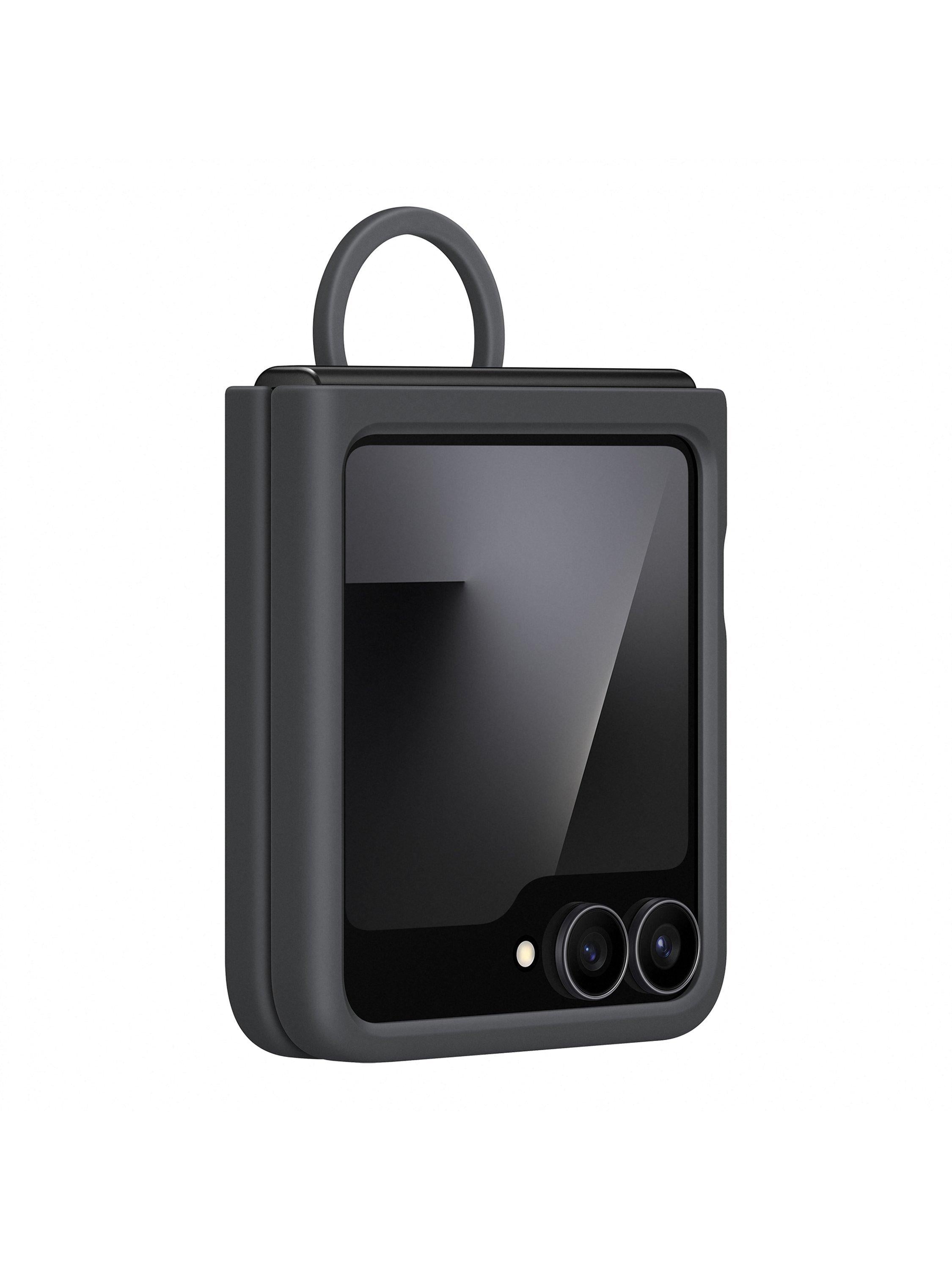 Samsung silicone case with ring for Galaxy Z Flip7 FE and Flip6, imported from the UK