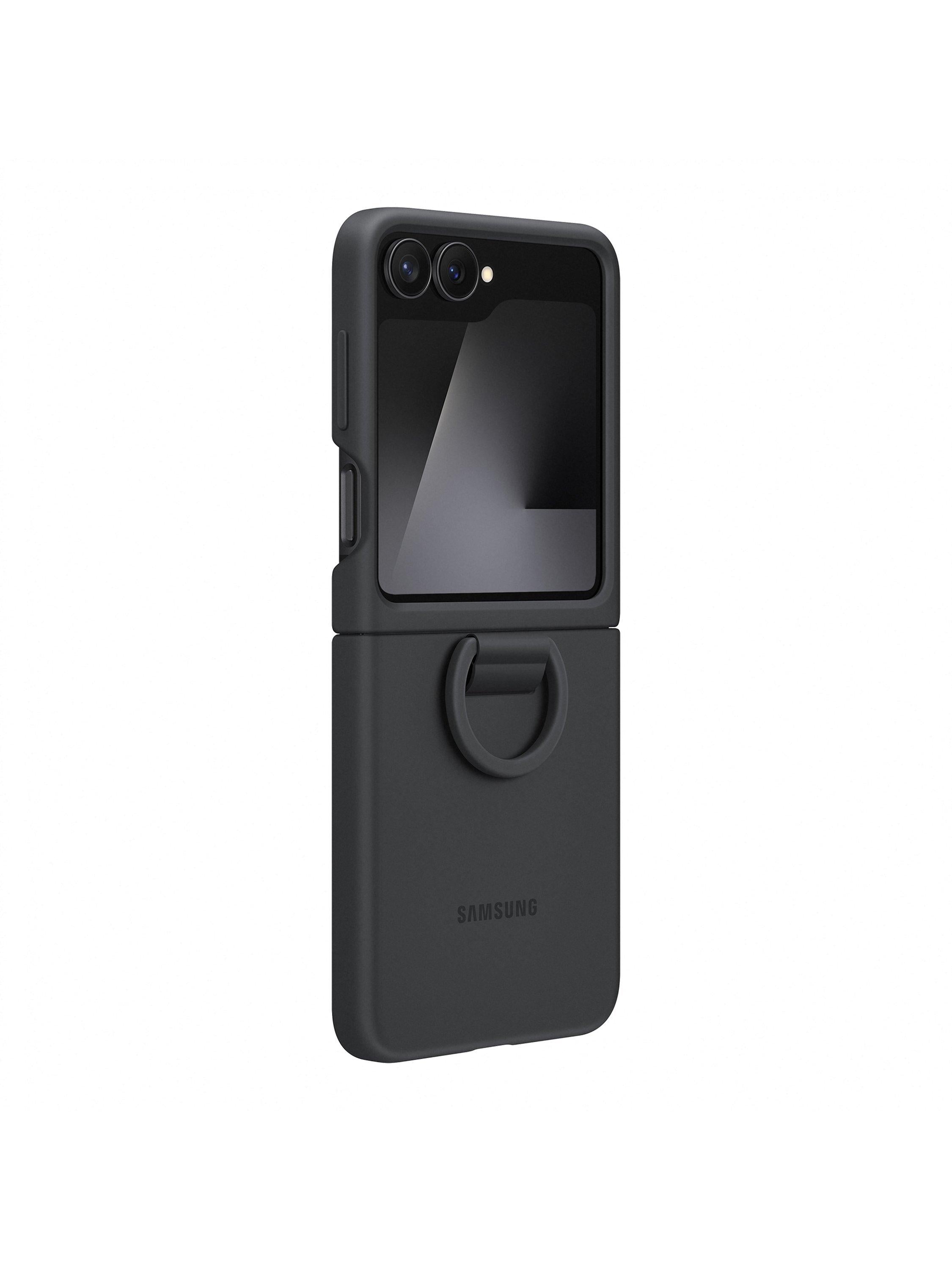 Samsung silicone case with ring for Galaxy Z Flip7 FE and Flip6, imported from the UK