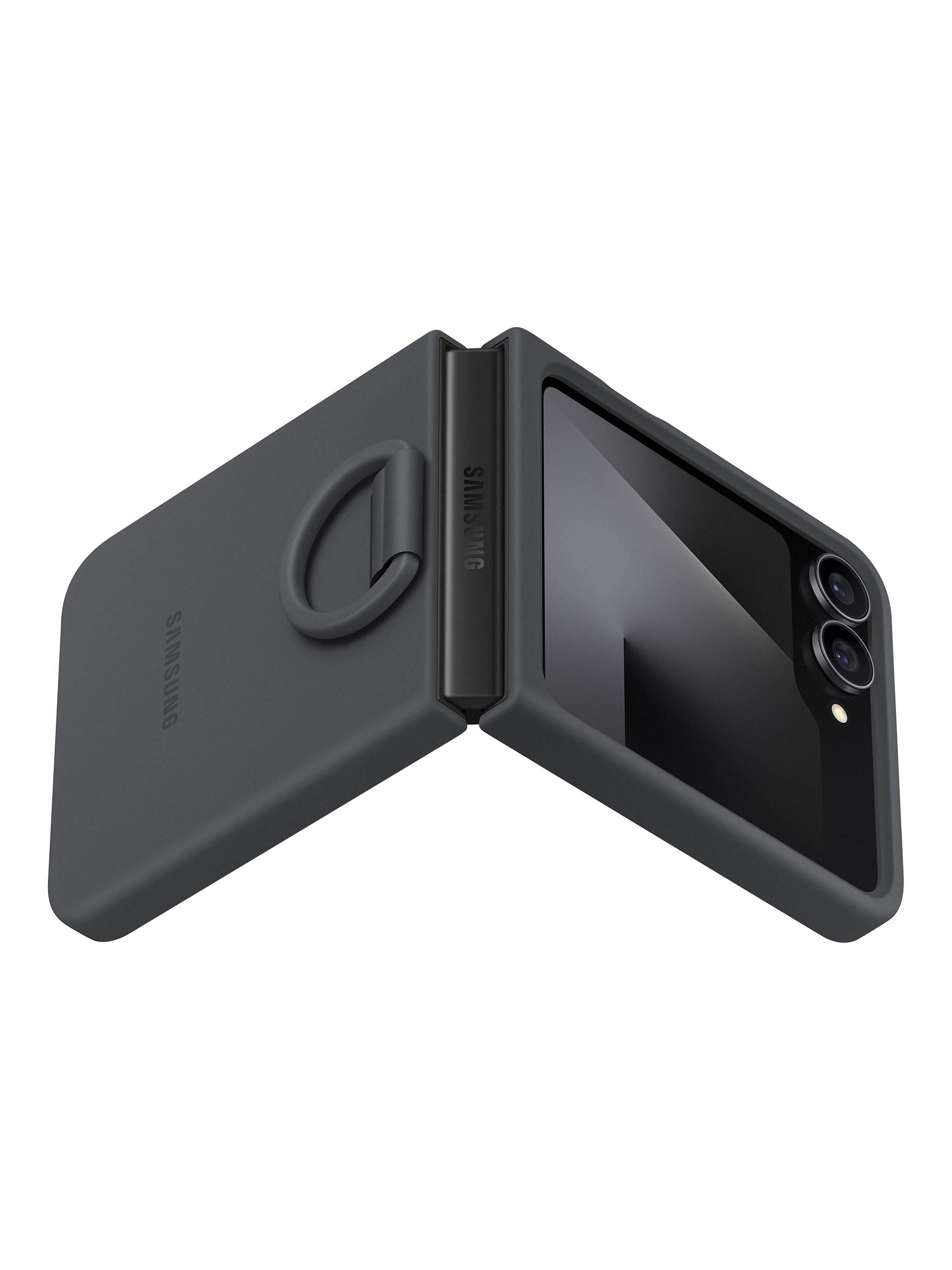 Samsung silicone case with ring for Galaxy Z Flip7 FE and Flip6, imported from the UK