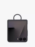 Samsung silicone case with ring for Galaxy Z Flip7 black (British brand)