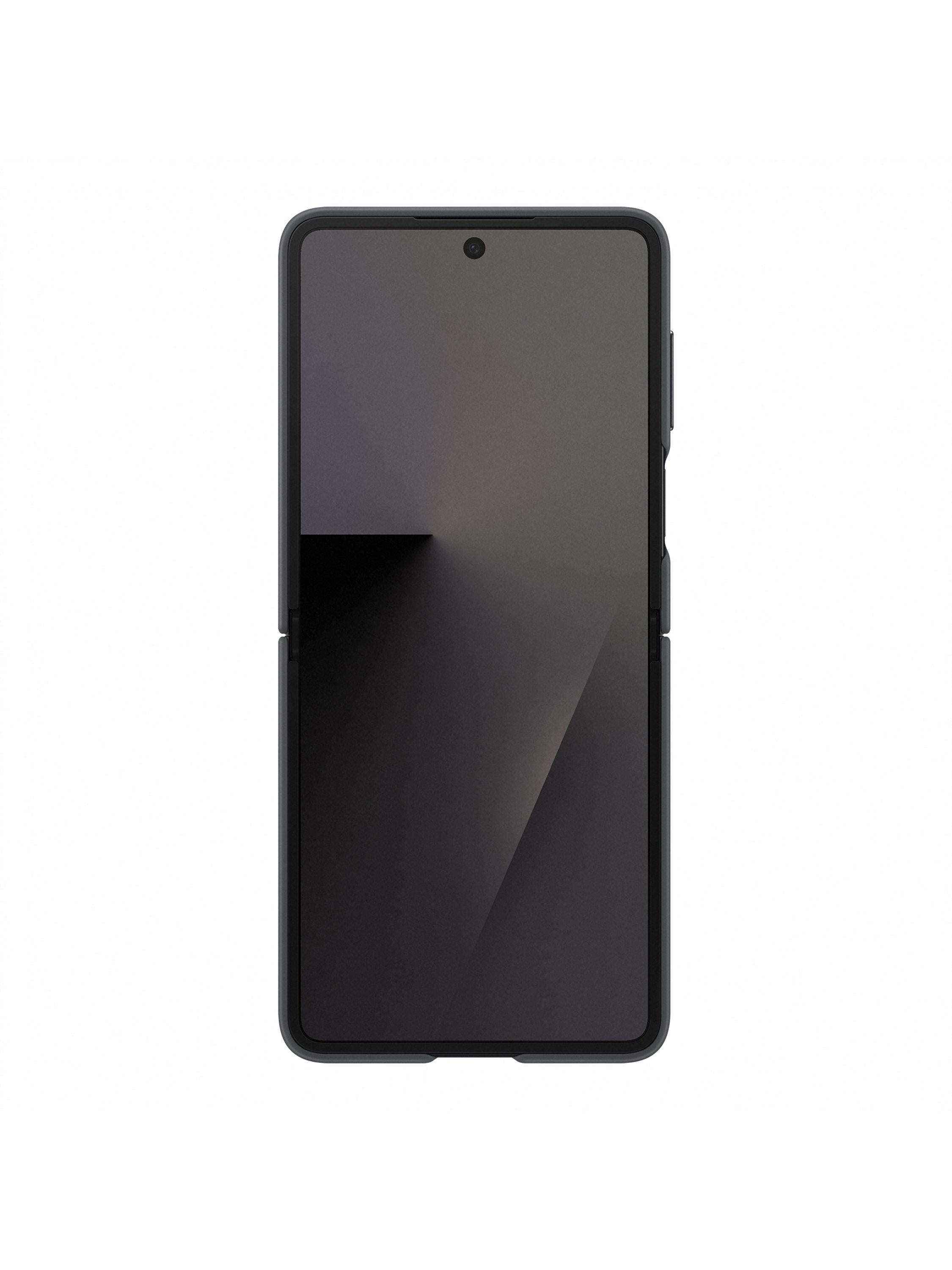 Samsung silicone case with ring for Galaxy Z Flip7 black (British brand)