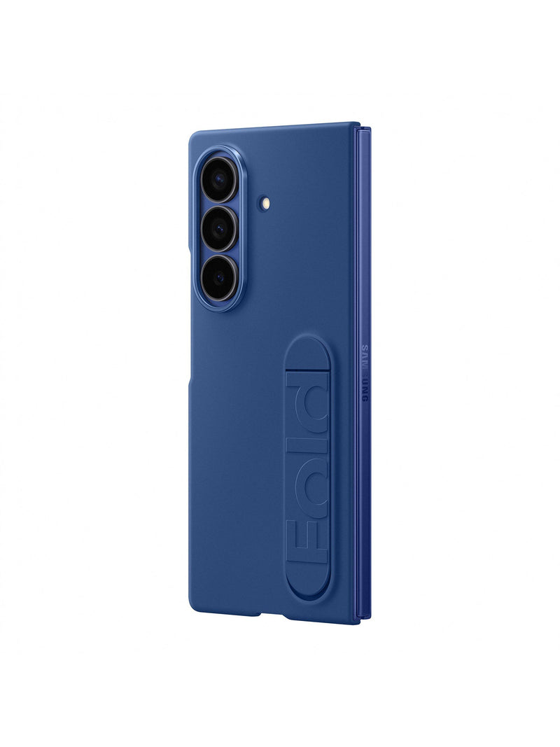 Samsung silicone grip case with stand for Galaxy Z Fold7 blue, UK version