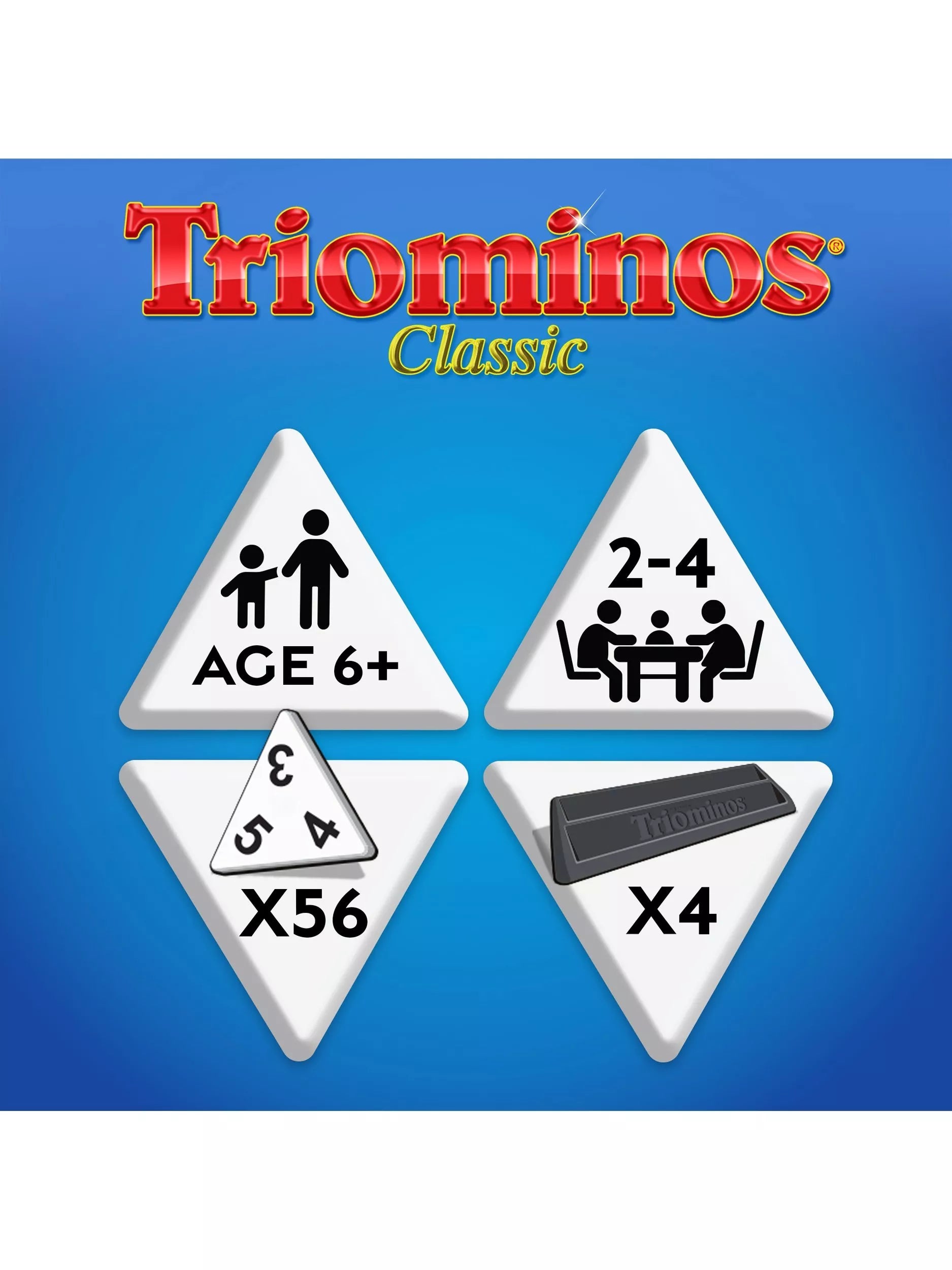 Goliath Triominos Classic board game tiles and racks (British brand)