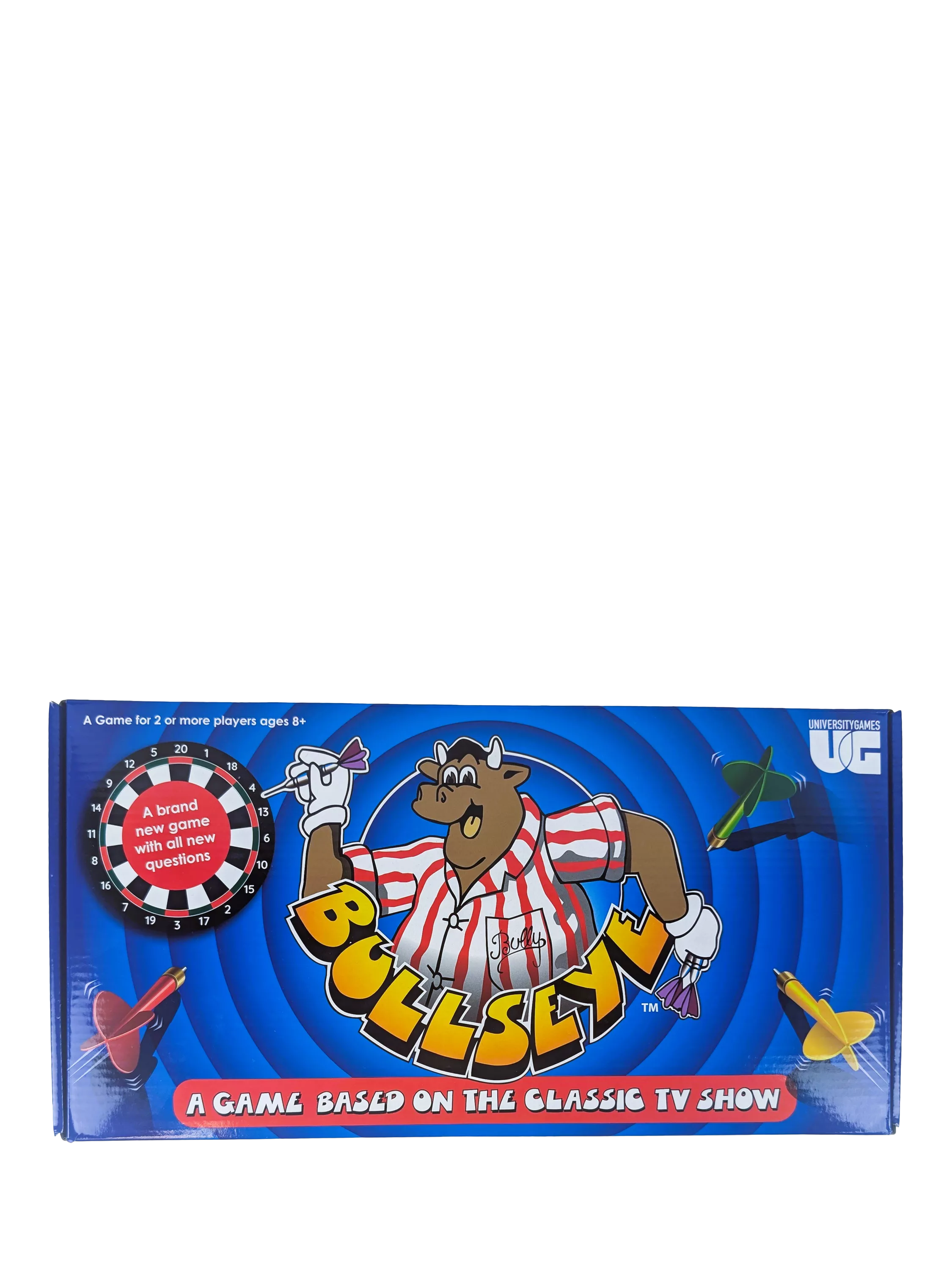 University Games Bullseye board game with magnetic darts - British product