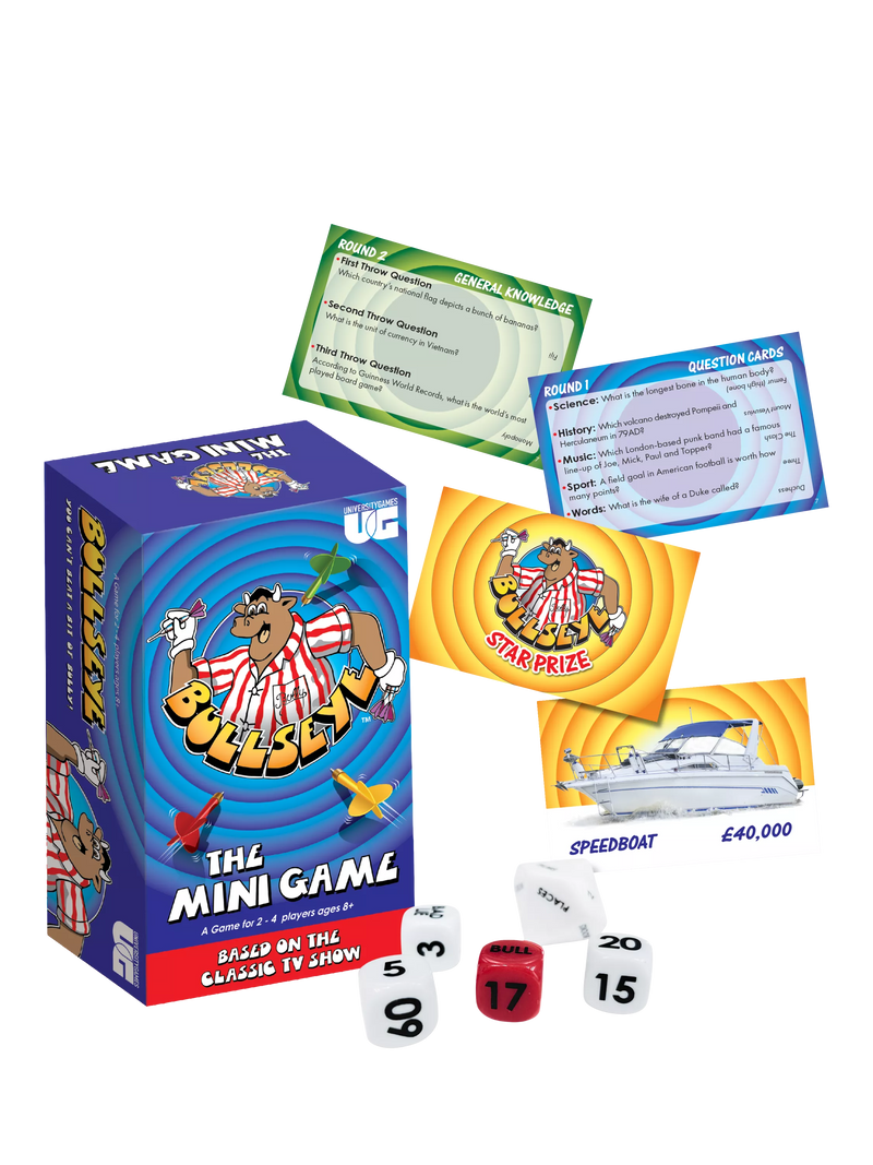 University Games Bullseye Mini card game - British product