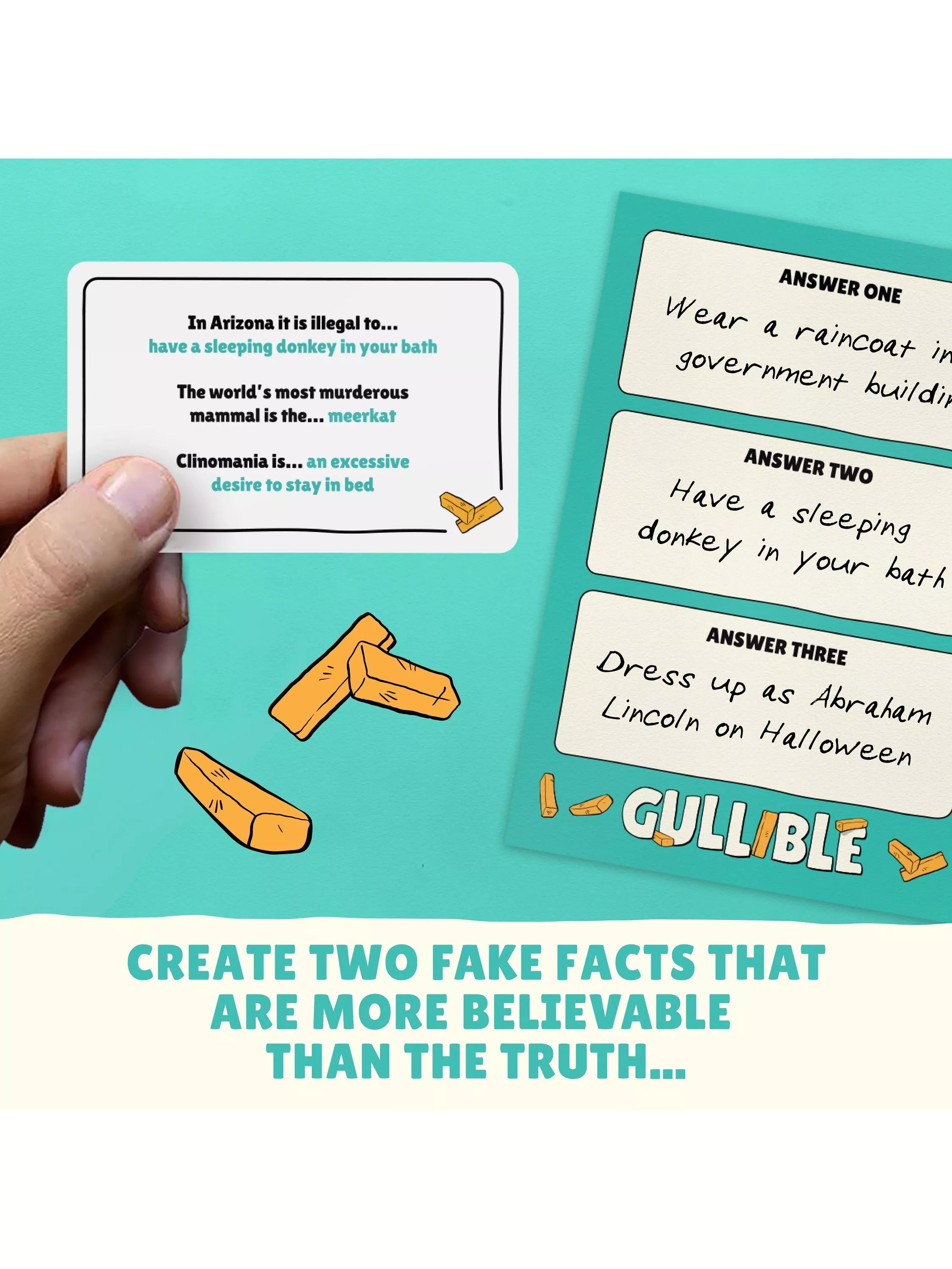 Gamely Gullible party game small edition (British brand)