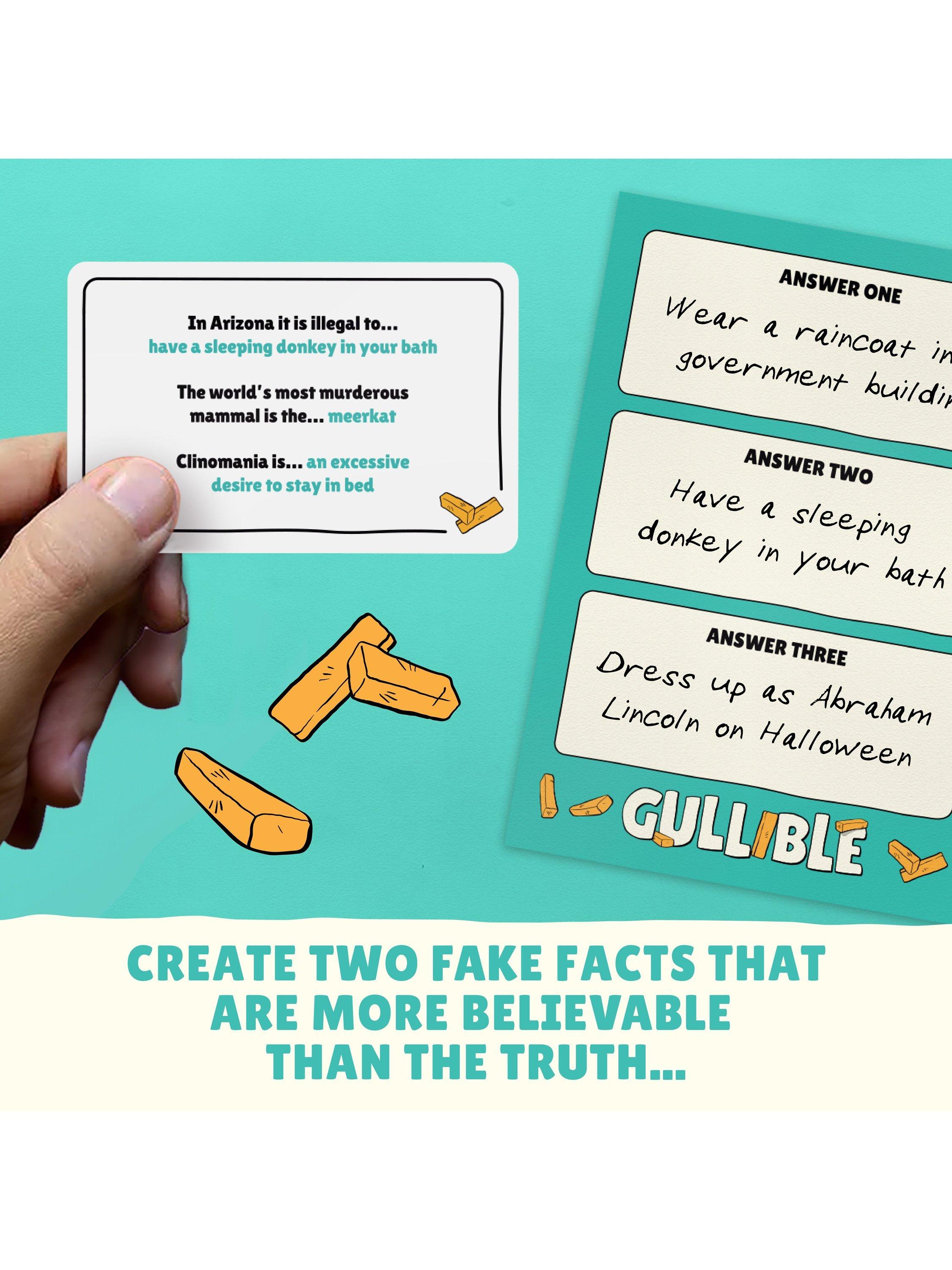 Gamely Gullible party game small edition (British brand)