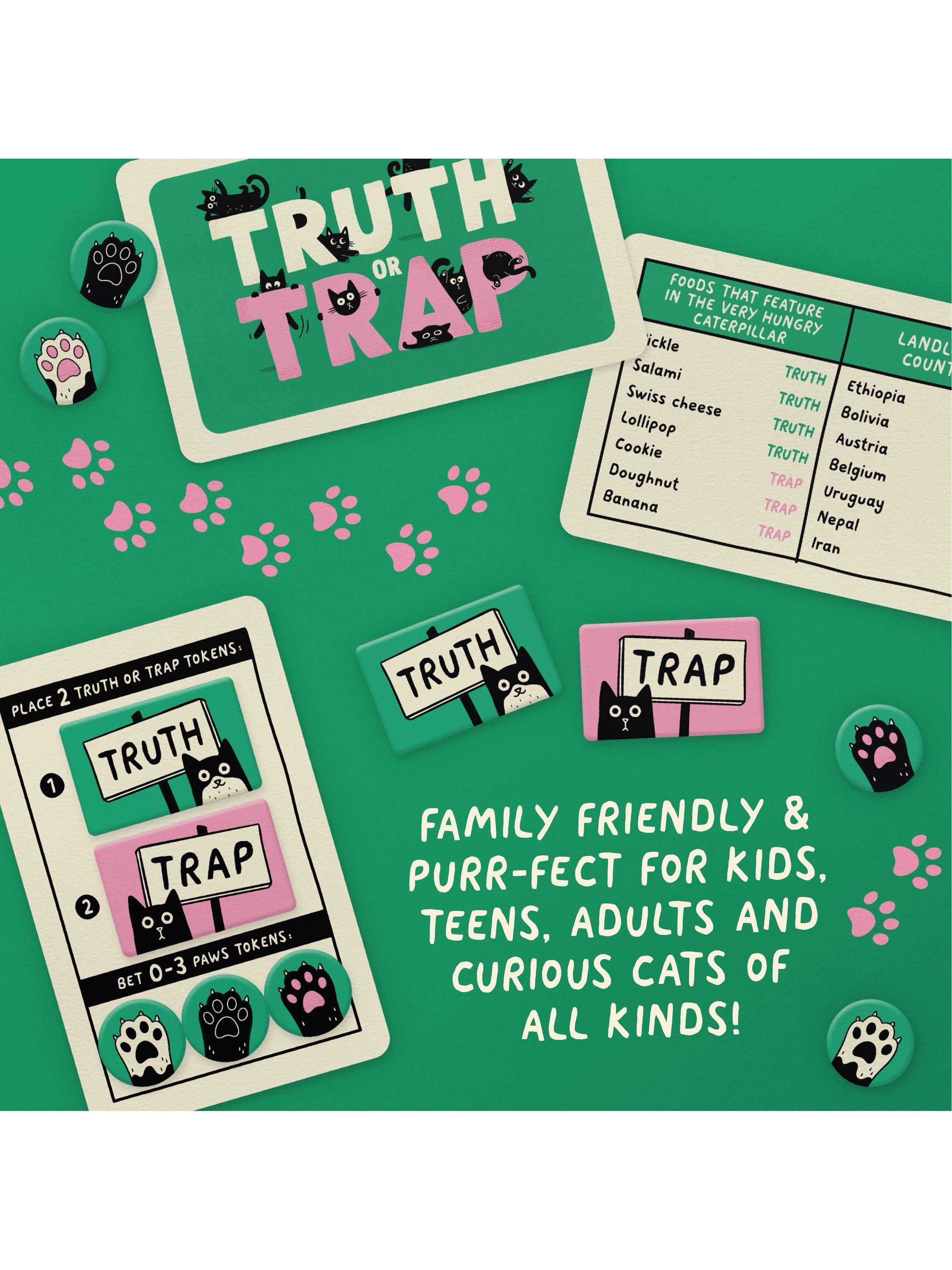 Gamely Truth or Trap bluffing party game - British product