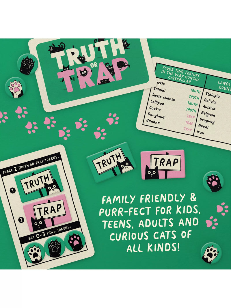 Gamely Truth or Trap bluffing party game - British product