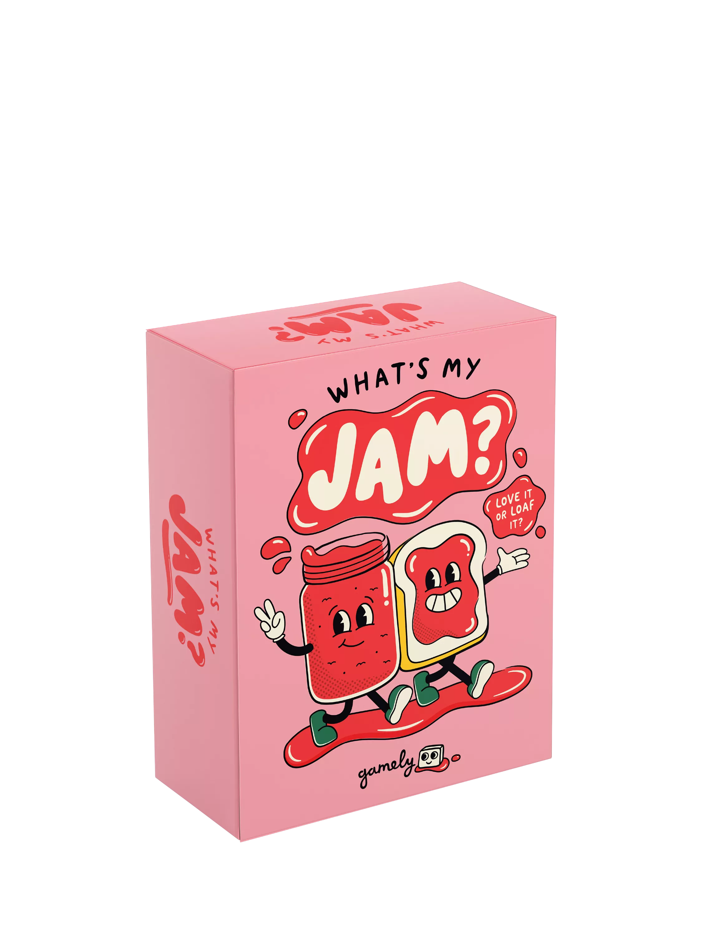 Gamely What's My Jam party game, imported from the UK