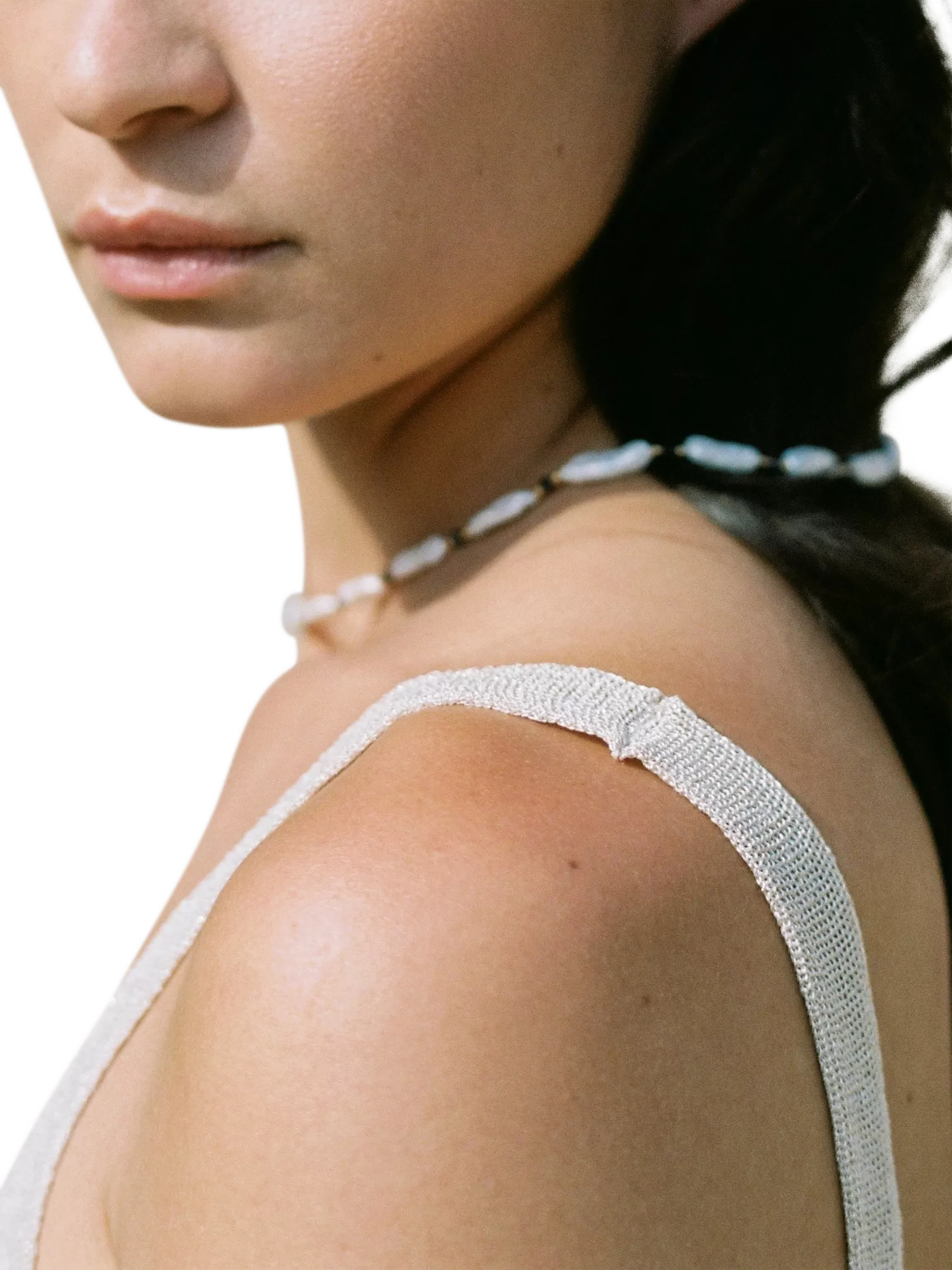 Shyla Bondi Pearl Lolite necklace gold plated, UK version