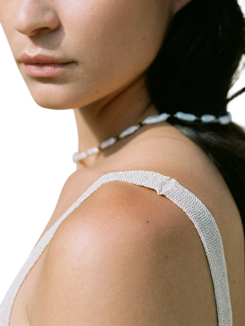 Shyla Bondi Pearl Lolite necklace gold plated, UK version
