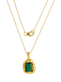 Shyla gold-plated crystal pendant necklace, imported from the UK