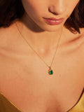 Shyla gold-plated crystal pendant necklace, imported from the UK