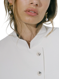 Shyla Layla pearl hoop earrings in gold - British product