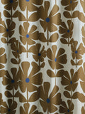 Orla Kiely Wildflower lined eyelet curtain coffee (British brand)