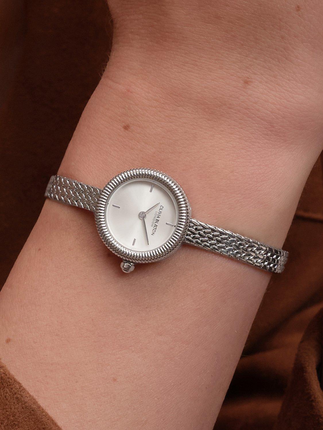 Olivia Burton women's mesh strap watch silver - British product