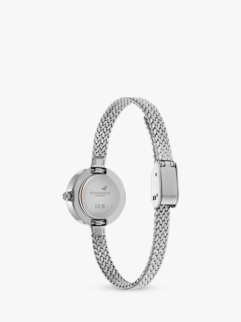 Olivia Burton women's mesh strap watch silver - British product