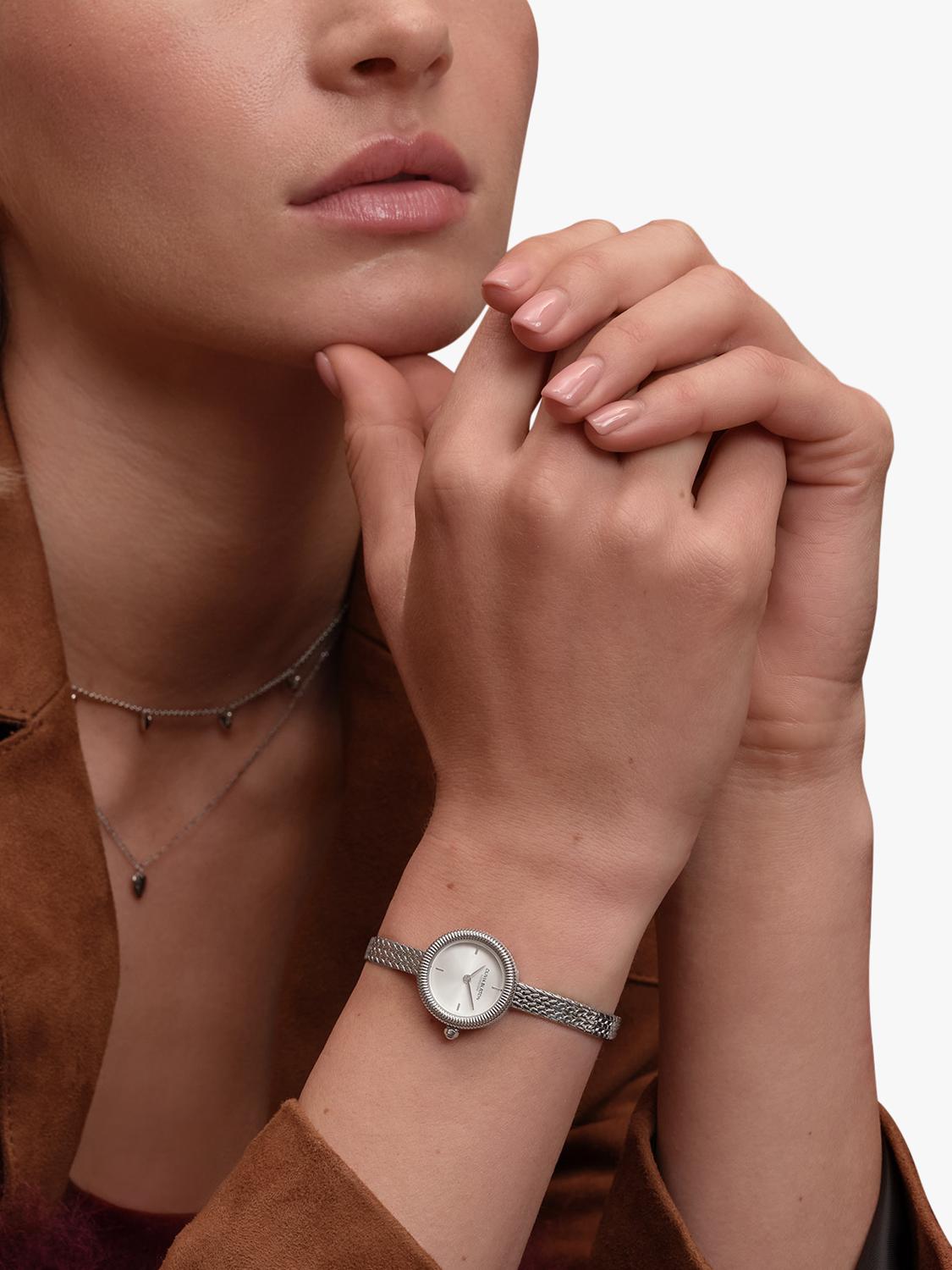 Olivia Burton women's mesh strap watch silver - British product