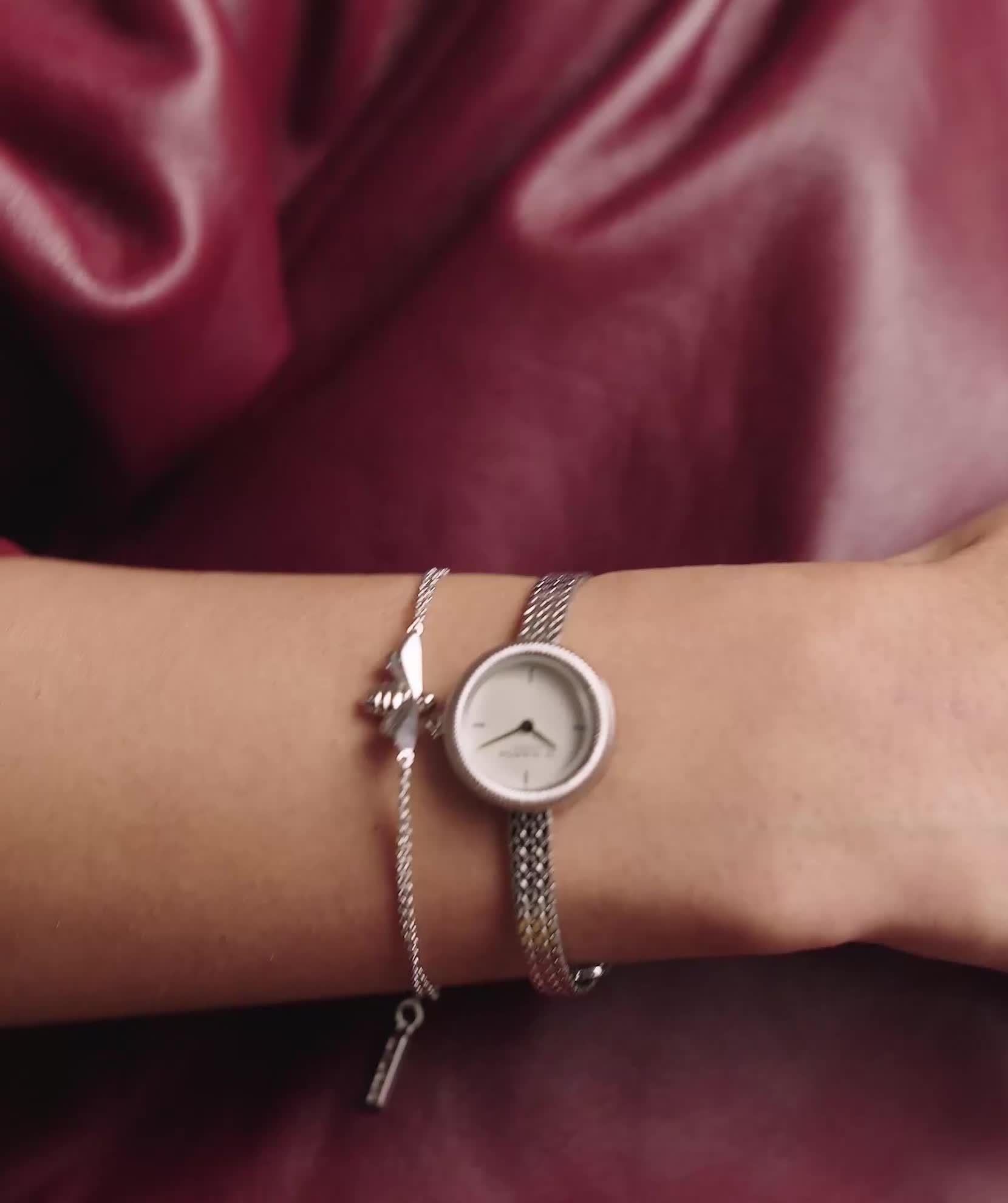 Olivia Burton women's mesh strap watch silver - British product