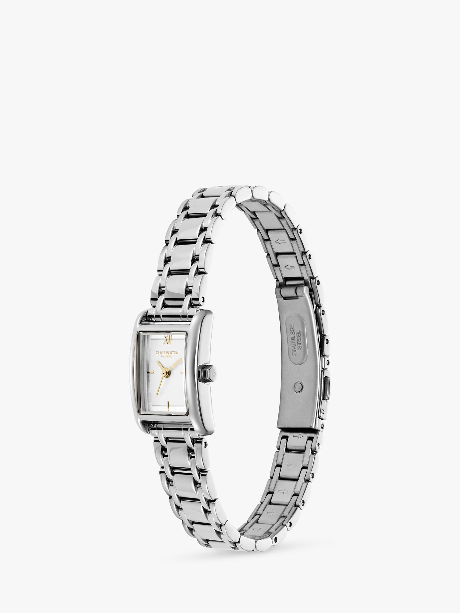 Olivia Burton women's silver stainless steel watch (British brand)