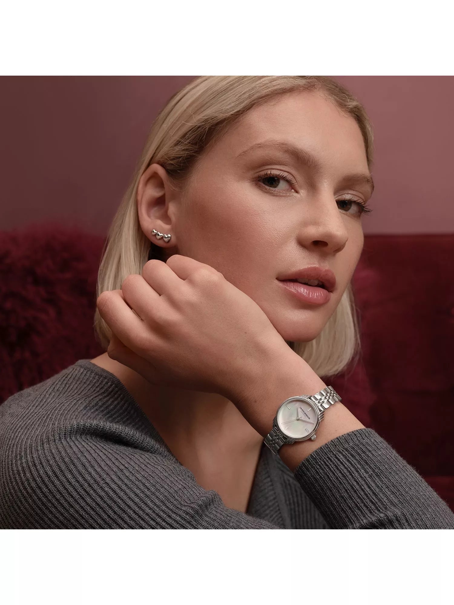 Olivia Burton women's bracelet watch silver 30mm - British product