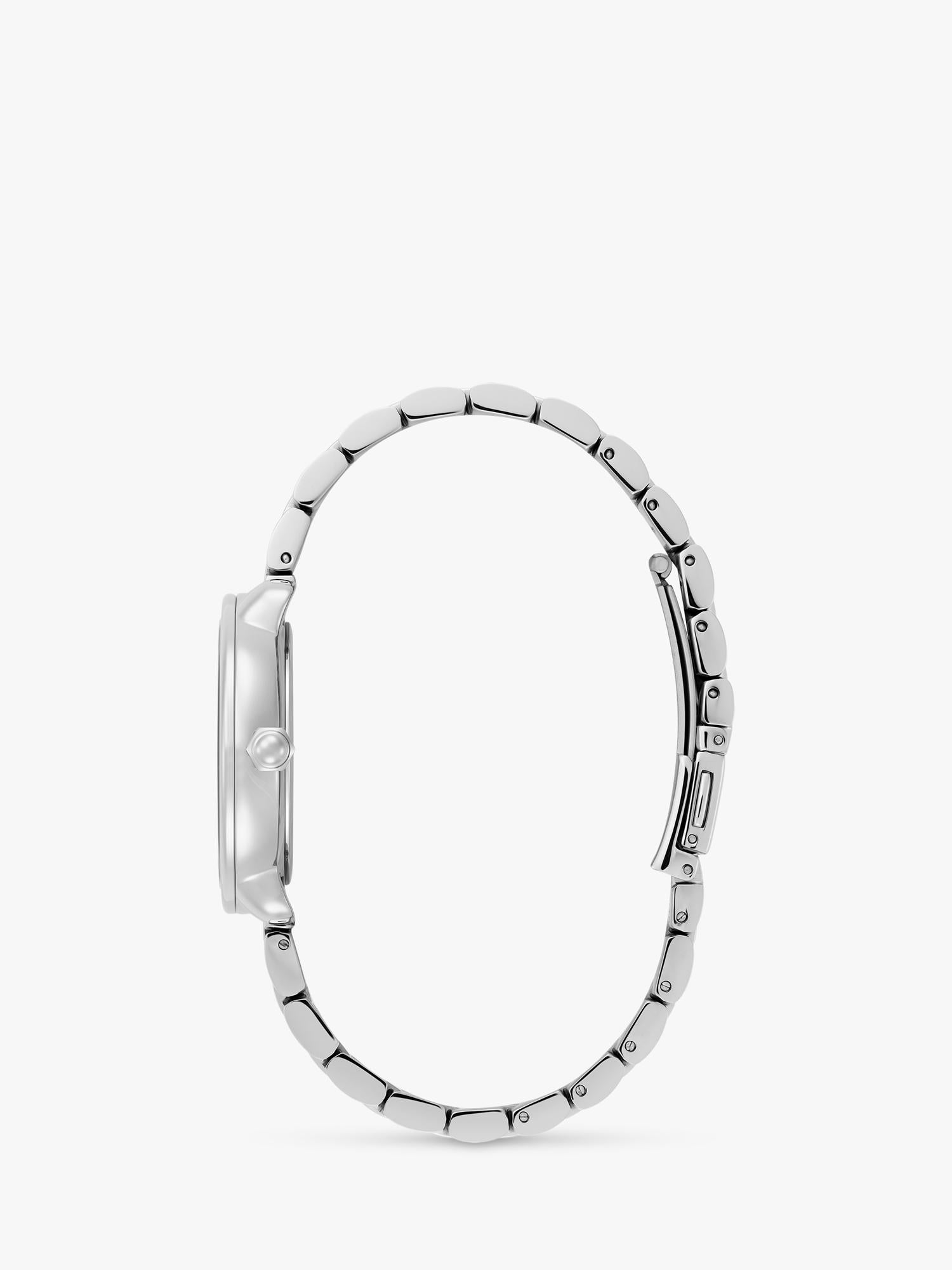 Olivia Burton women's moonphase watch pink dial stainless steel - British product