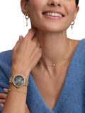 Olivia Burton women's moonphase watch pink dial stainless steel - British product