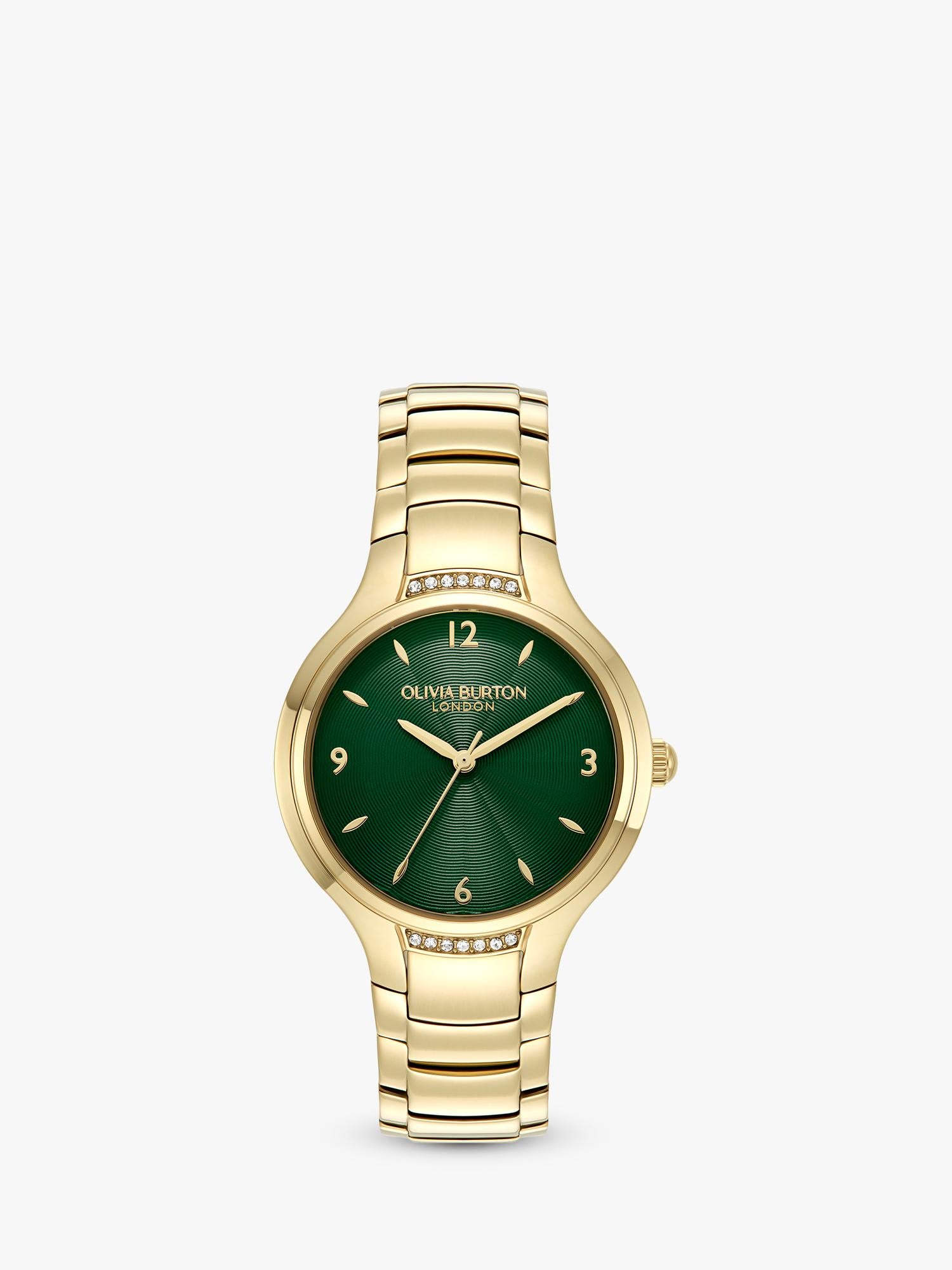 Olivia Burton watch and bracelet set gold 34mm (British brand)