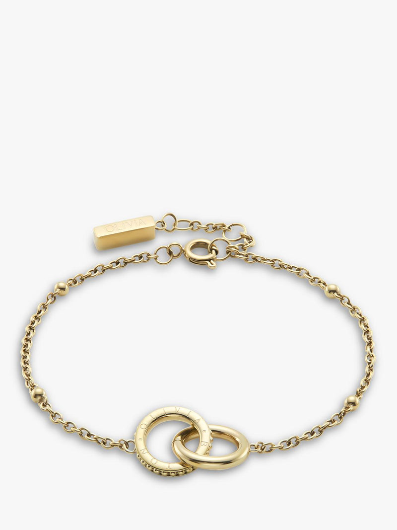 Olivia Burton watch and bracelet set gold 34mm (British brand)