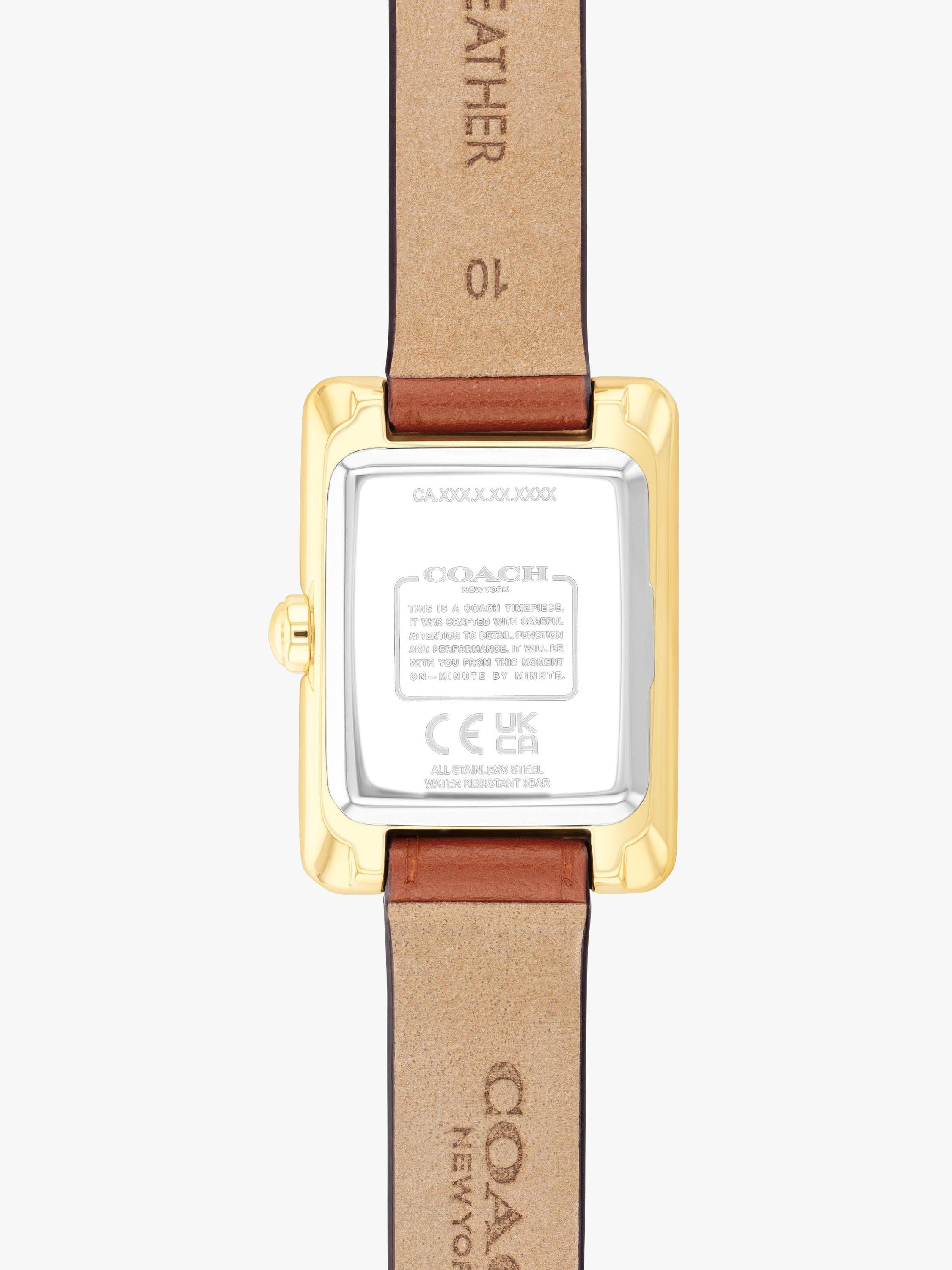Coach ladies Mara leather strap watch (British brand)