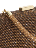 Dune London diamante handle clutch bag in bronze (British brand)