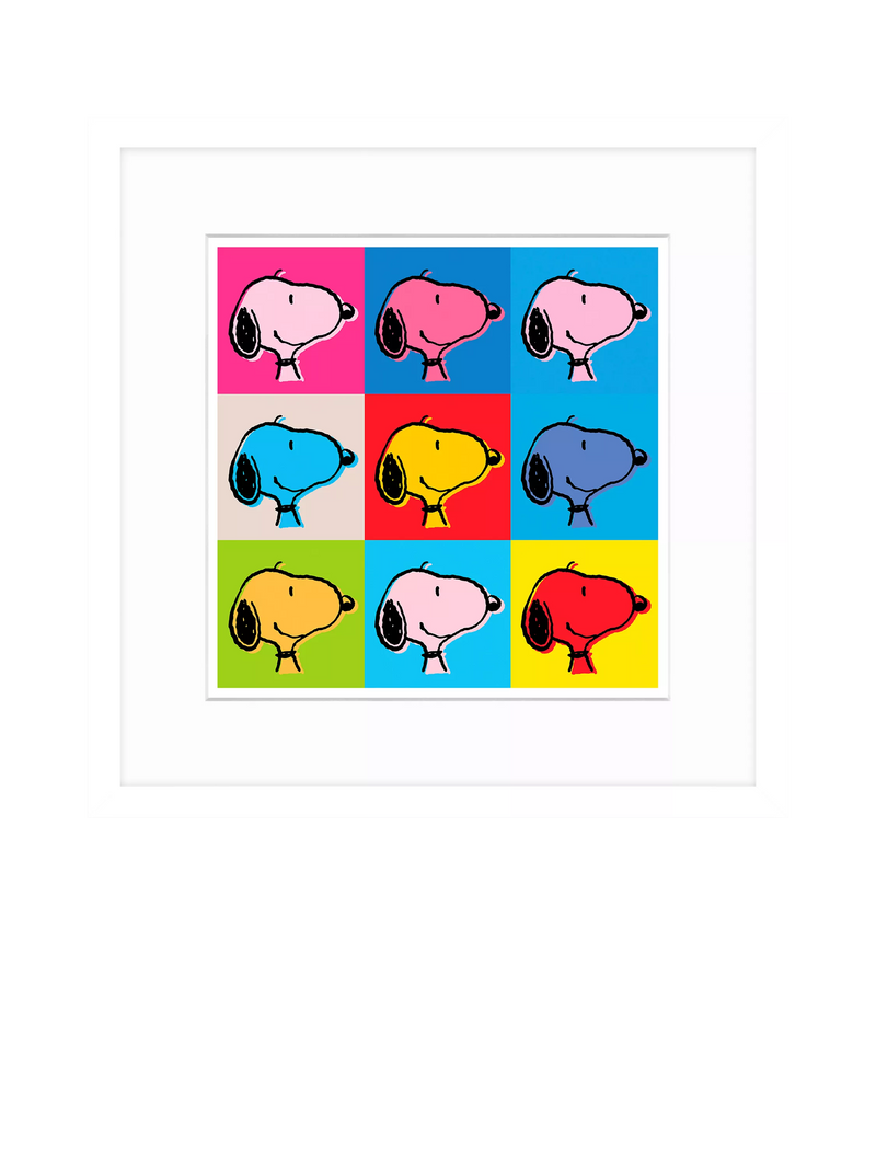 John Lewis Snoopy Warhol framed print 32x32cm, UK version