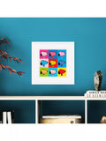 John Lewis Snoopy Warhol framed print 32x32cm, UK version