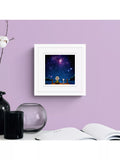 John Lewis Peanuts framed print Snoopy and Charlie stargazing 22x22cm, UK version