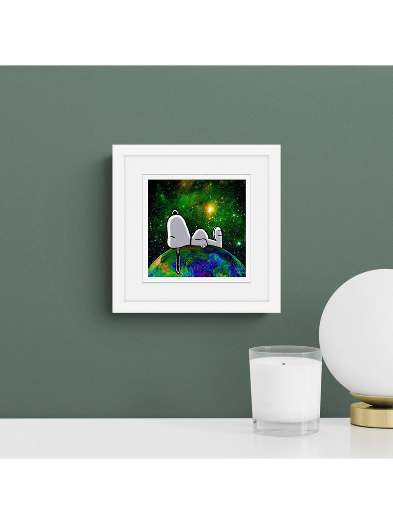 John Lewis Snoopy framed print 22x22cm, UK version