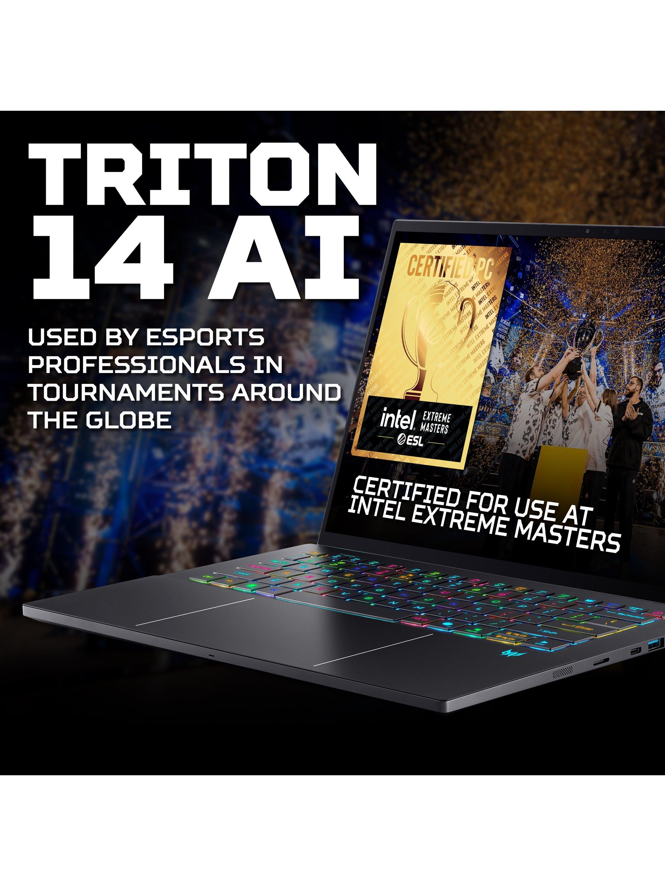 Acer Predator Triton 14 AI gaming laptop 14.5 inch (British brand)