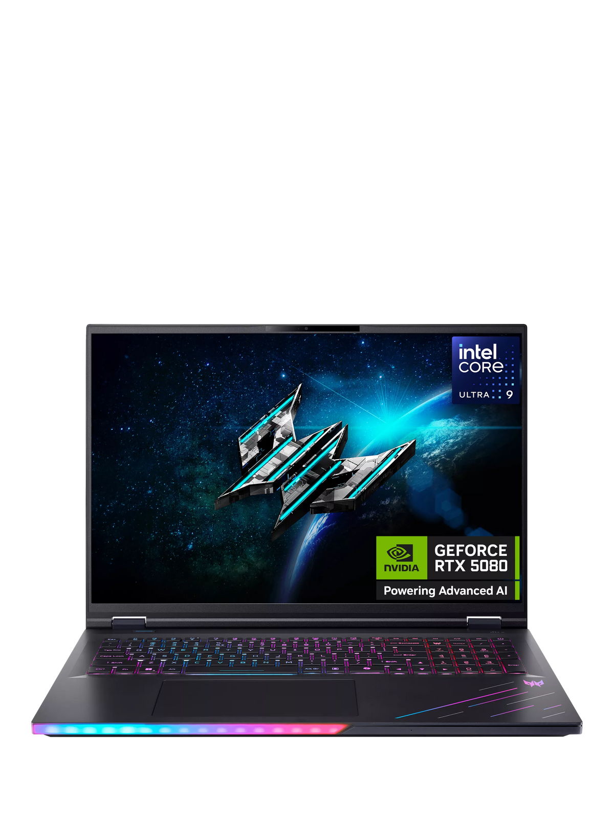 Acer Predator Helios 18 AI gaming laptop black - British product