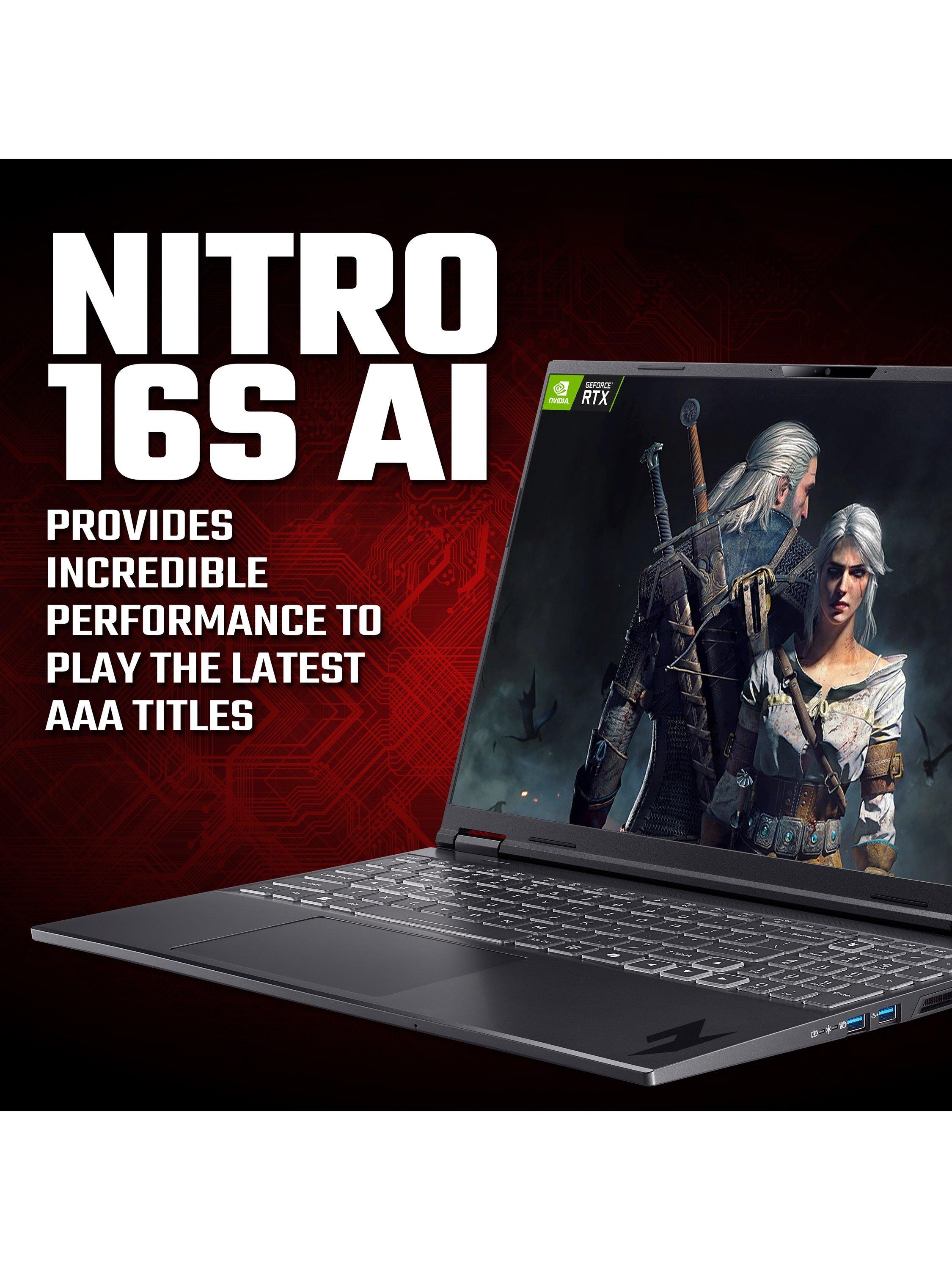Acer Nitro 16S AI gaming laptop 16-inch black (British brand)