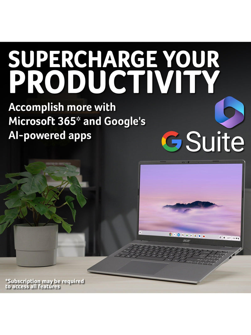 Acer Chromebook Plus 516 laptop 16 inch - British product
