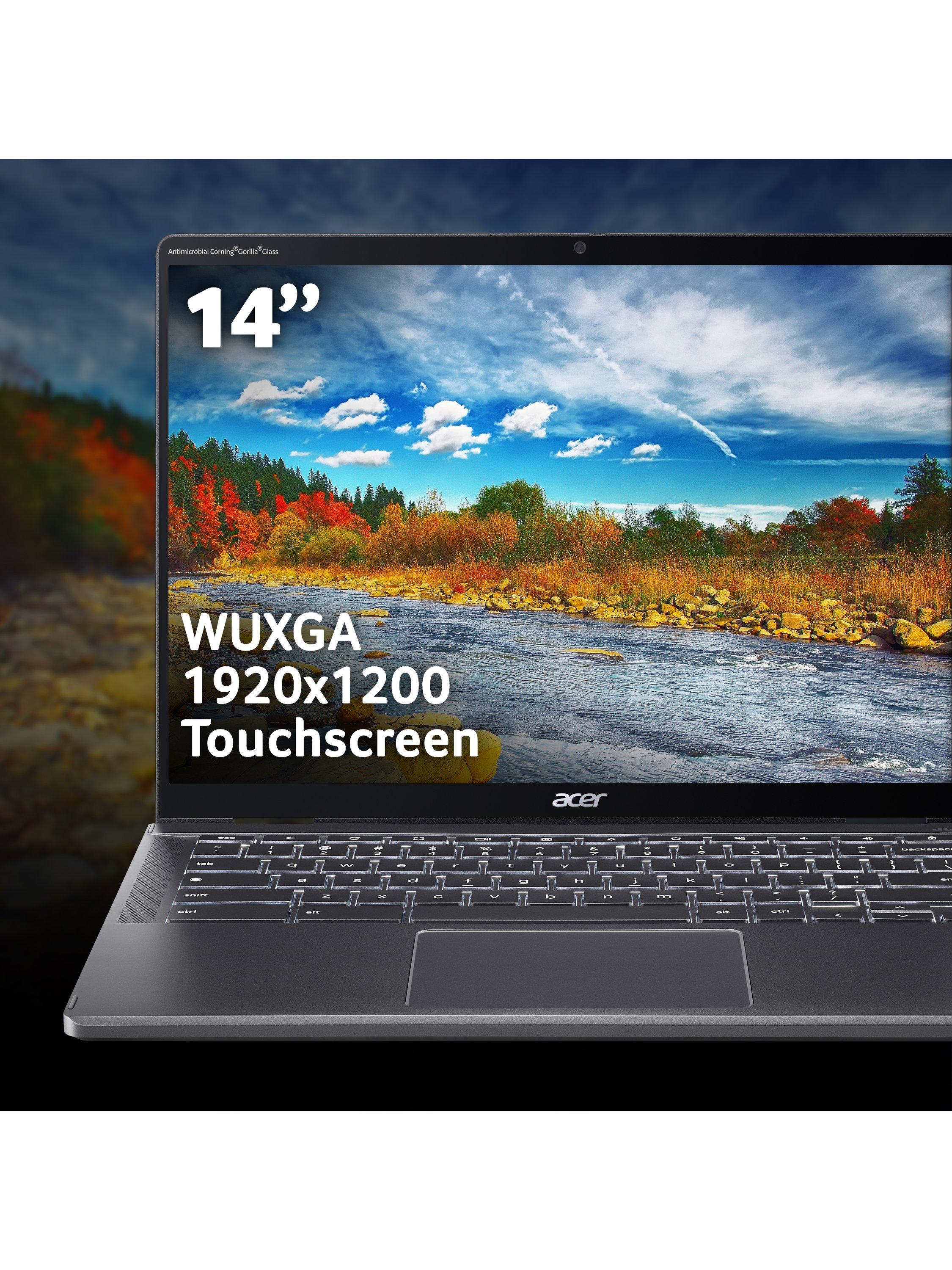 Acer Chromebook Plus Spin 714 laptop, Iron finish (British brand)