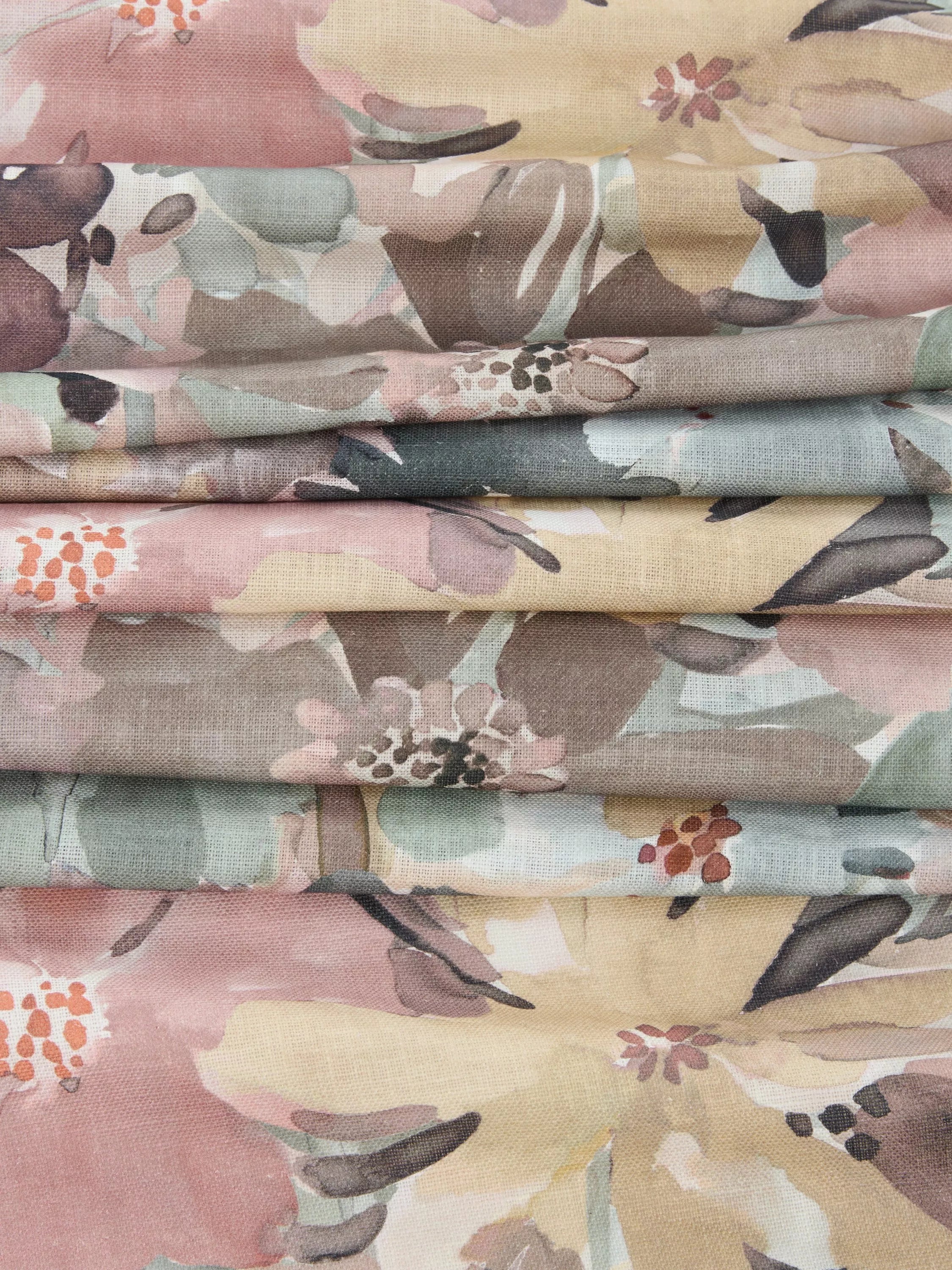 John Lewis Martha floral print furnishing fabric multi (British brand)