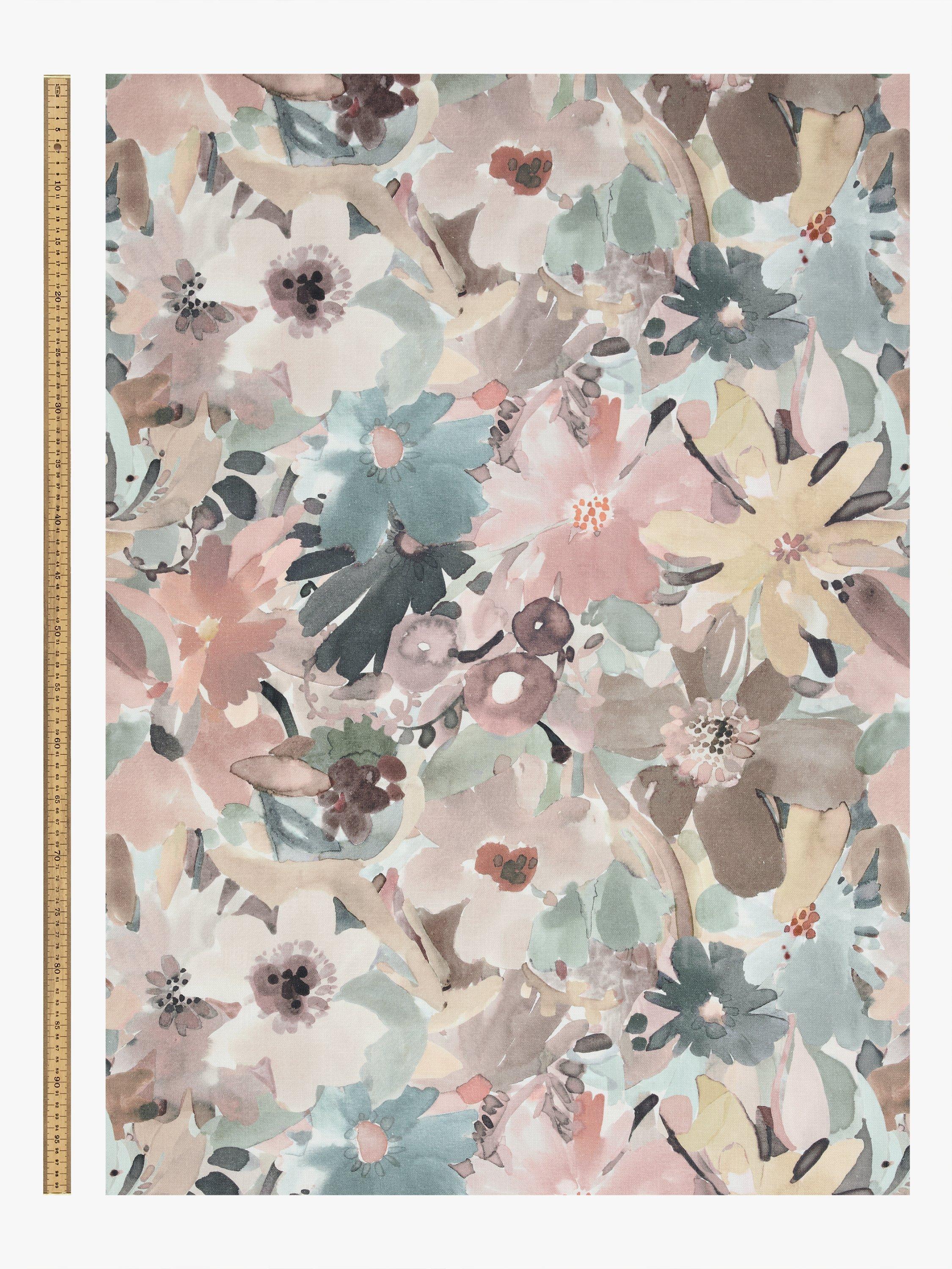 John Lewis Martha floral print furnishing fabric multi (British brand)