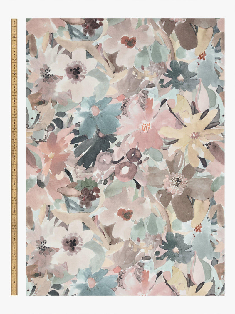 John Lewis Martha floral print furnishing fabric multi (British brand)