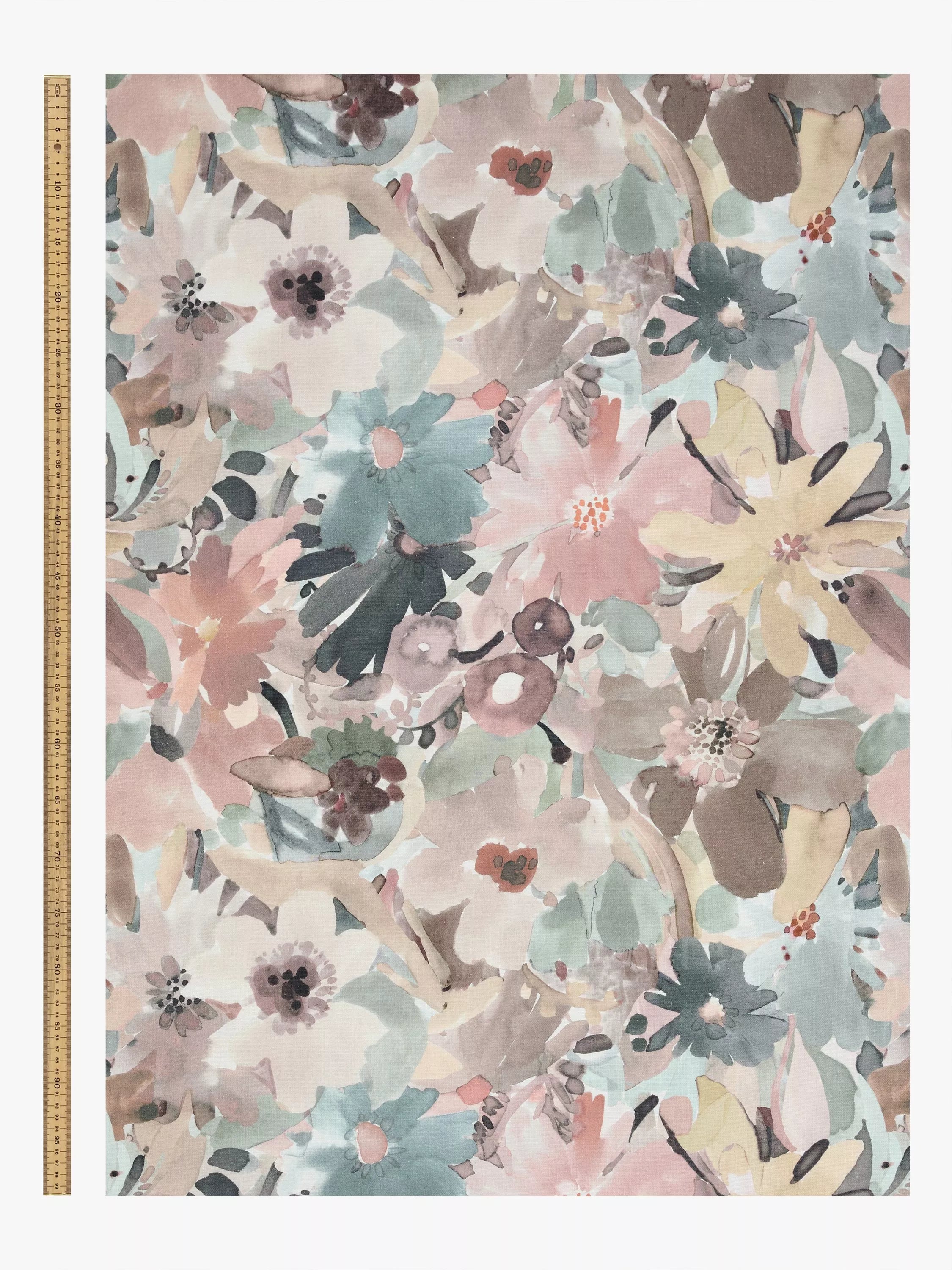 John Lewis Martha floral print furnishing fabric multi (British brand)