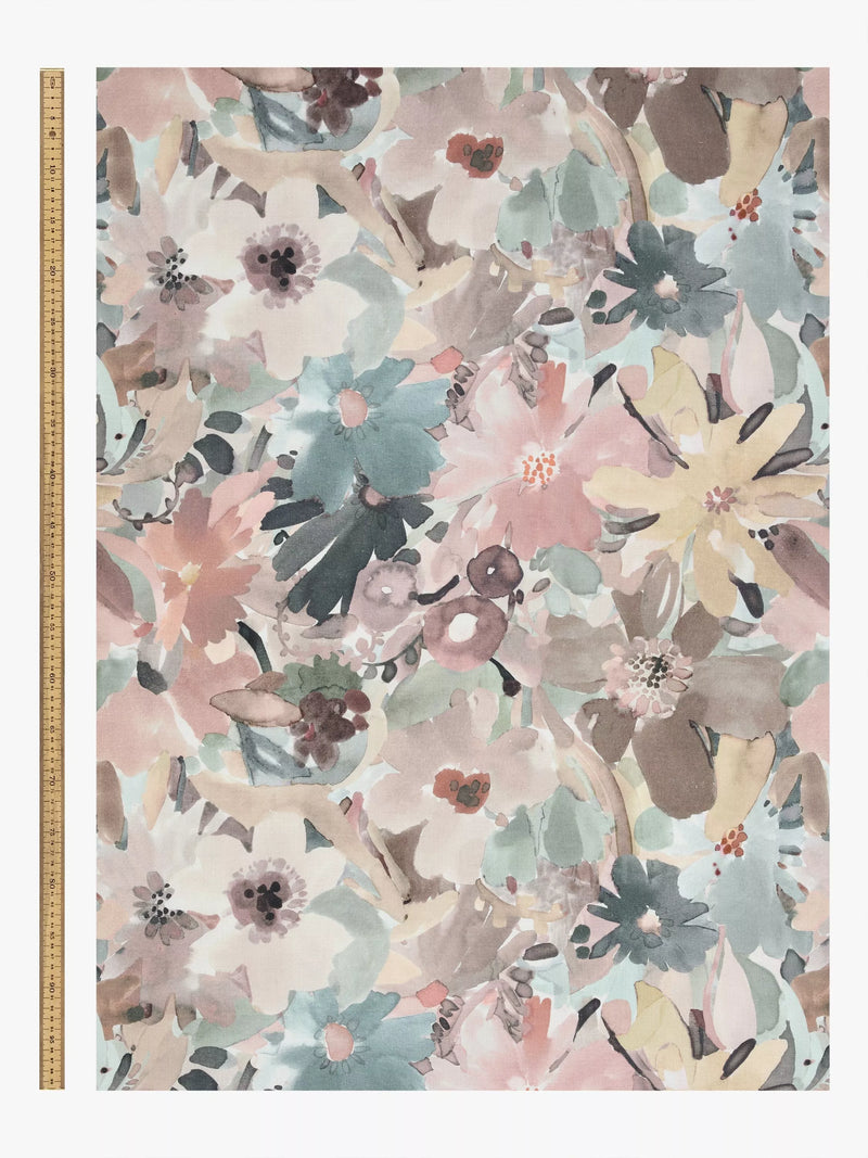 John Lewis Martha floral print furnishing fabric multi (British brand)